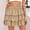 🔥 Khaki, variant on Sentmoon Skirt Shorts High Waist Skorts for Women Delightful Solid Color Loose Fit Tennis Skirt for Lounge and Sleep S-2XL