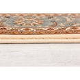 thumbnail image 5 of 3â€™ x 8â€™ Cream and Blue Traditional Runner Rug, 5 of 5