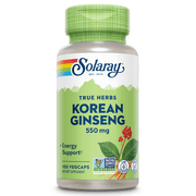 Solaray Korean Ginseng 550 mg | Healthy Stress, Energy & Physical Endurance Support | 100 VegCaps