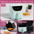 thumbnail image 4 of Air Fryer Paris Hilton, tamaño grande, 6 cuartos de galón, color aguamarina, 4 of 7