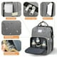 thumbnail image 4 of Mochila para pañales, mochila de viaje plegable para bebé, bolsa de pañales para mamá y papá con puerto de carga USB, 4 of 4