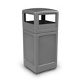 thumbnail image 3 of Commercial Zone-73290399 Polytec 42 Gallon Square Waste Container With Dome Lid Color: Gray, 3 of 3
