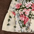 thumbnail image 5 of Girls Summer Dress Size 4 Years-5 Years Casual Dress Summer Scoop Neck Short Sleeves Floral Flowy Print Plain Graphic Dress, 5 of 5