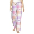 thumbnail image 2 of Kdxio Women's Comfy Stretch Heart Buffalo PlaidPrint Drawstring Pajama Pants-XX-Large, 2 of 9