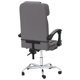 thumbnail image 5 of Silla VidaXL, escritorio reclinable con ruedas, giratoria de 360°, piel sintética gris, 5 of 5