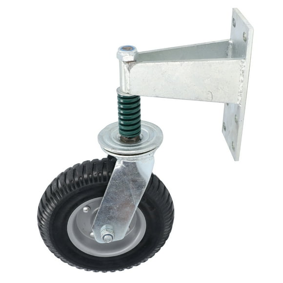 Gate Wheel 8inch, 600lb Load Gate Support Wheel High Carbon Steel and Rubber Gate Wheel Caster, Shock Absorption Farm Gate Caster for Home Yard Cottage Garden Farm