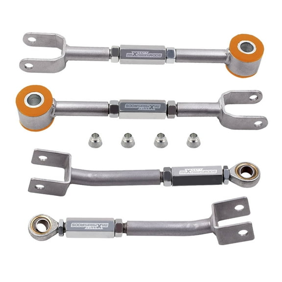 maXpeedingrods Rear Camber Kit for Nissan 350Z Z33 2003-2009, Infiniti G35 Altima Maxima, Camber Control Arms & Traction Arms  /- 3° Camber