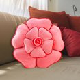 thumbnail image 1 of BKRE Coussin Rond Rose 3D 19.7 Pouces Doux en Forme de Rose Fait Main Décoratif pour Sol, 1 of 4