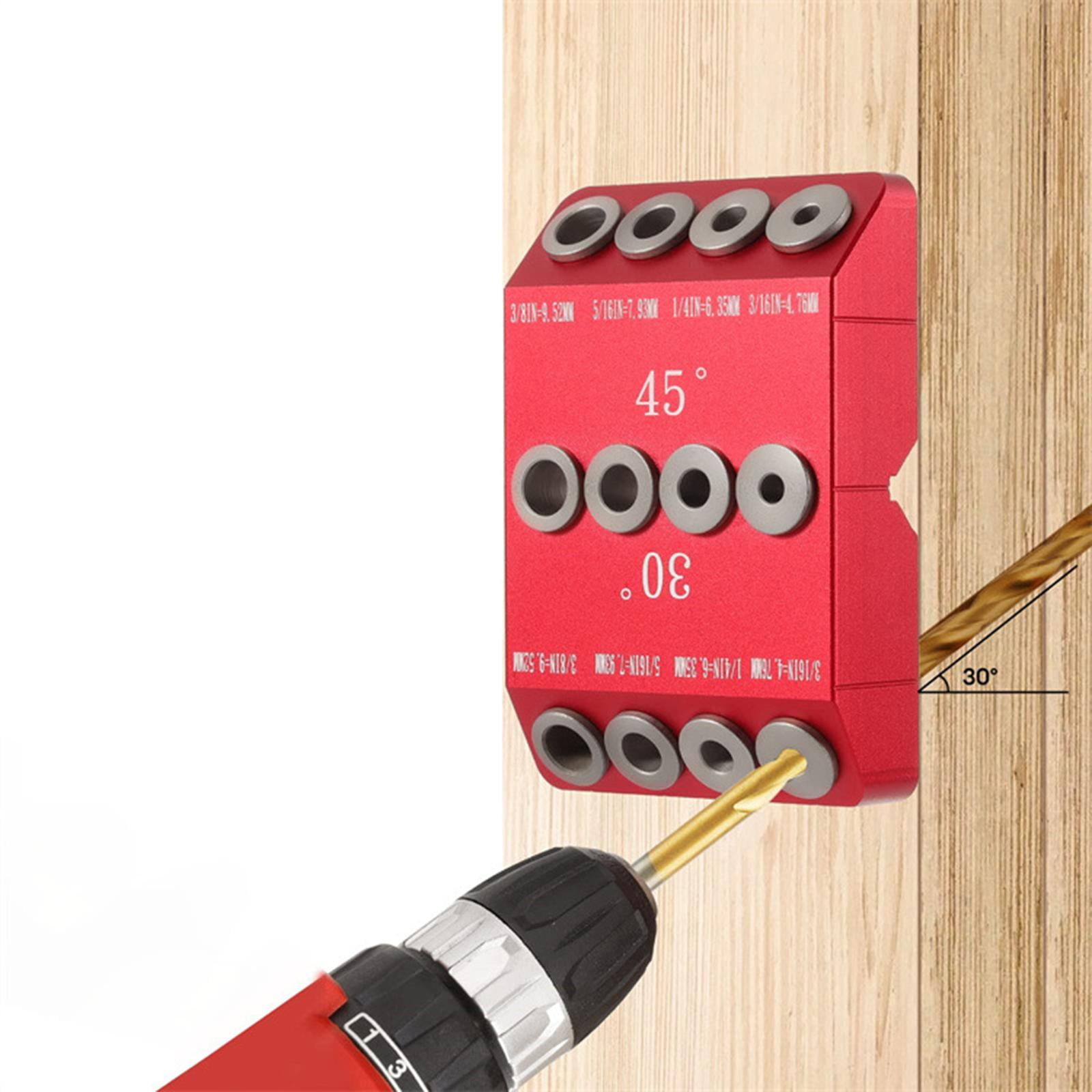 Aluminum Alloy Drill Guide Drill Woodworking Hole Doweling Drill