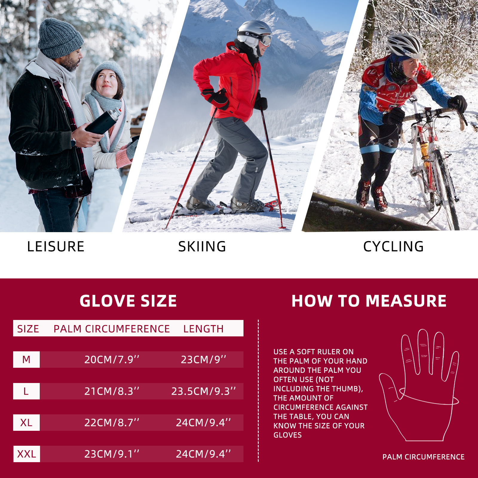Aptoco Winter Touchscreen Gloves for Men and Women photo 4