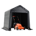 thumbnail image 5 of Mellcom 6' x 6' x 7' Outdoor Storage Shed, Carport Canopy, Portable Shelter, for Bike, Motorcycle, Garden Storage, 5 of 7