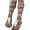 Silver, variant on Strappy Lace Up Flat Sandals for Womens, 2026 Summer Beach Bohemia Gladiator Sandals Open Toe Knee High Flat Sandal Shoes
