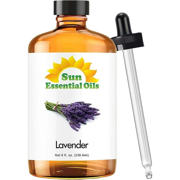 Sun Essential Oils 8oz - Lavender Essential Oil - 8 Fluid Ounces