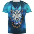 thumbnail image 1 of Totem Wolf is my Spirit Animal All Over Mens T Shirt Multi MD, 1 of 2