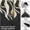 thumbnail image 3 of Black White Gold Wave Marble Pattern Kitchen Rugs Sets Of 3,Kitchen Runner Rugs Non Skid Washable,Decorative Kitchen Floor Mats for Kitchen,Sink,Laundry,17"x30"+ 17"x47" + 17"x59", 3 of 6