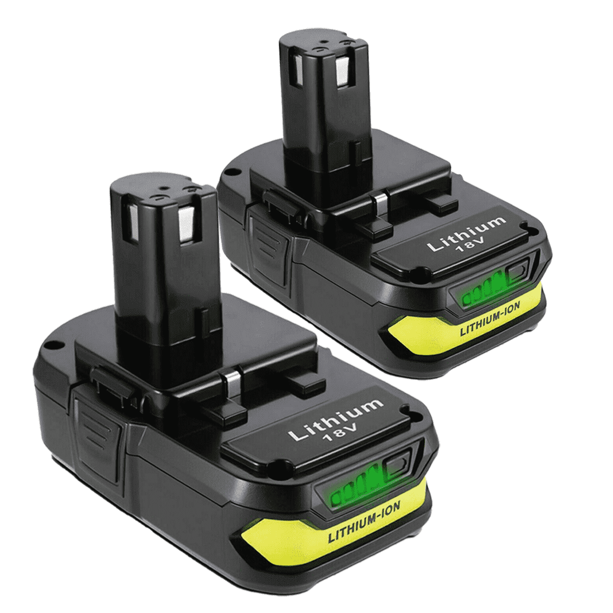 For 2Pack Ryobi 130429054 Battery 18V 3600mAh Li-ion Black P102