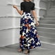 thumbnail image 3 of WILLBEST Vestido Corto De Verano Para Mujer, Estampado Floral, Manga Corta, Elegante, Cuello Redondo, Cremallera En La Espalda, Informal, Con Cinturón Ajustable Para Mayor Comodidad Y Estilo., 3 of 3