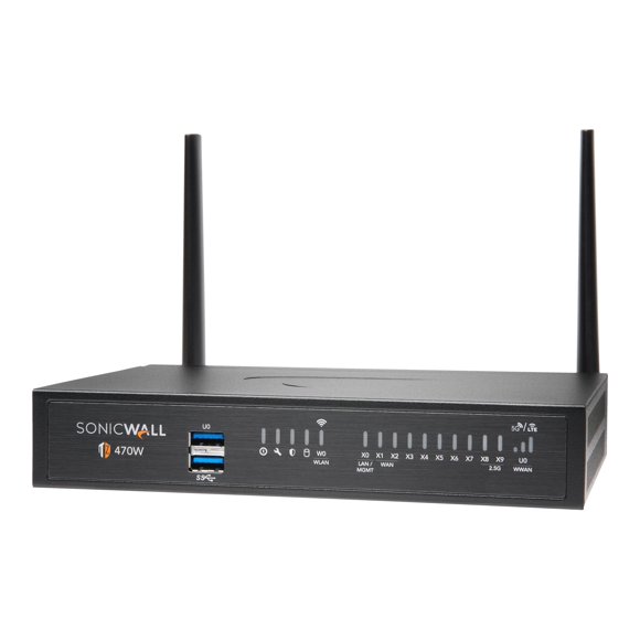 SonicWall TZ470W - Appareil de Sécurité - 1GbE, 2.5GbE - Wi-Fi 5 - 2.4 GHz, 5 GHz - de Bureau