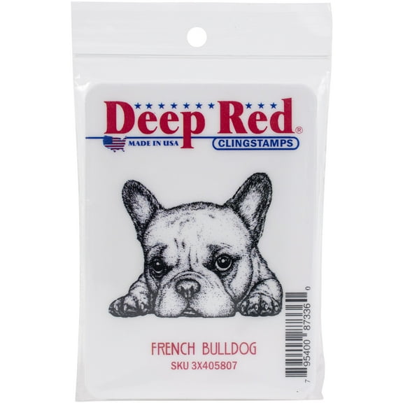 Deep Red Stamps French Bulldog