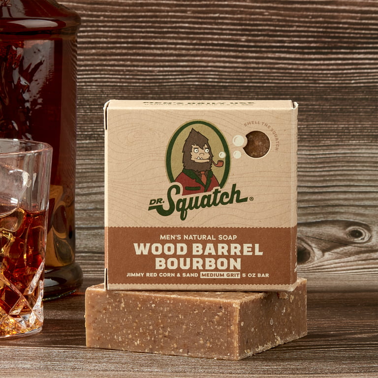 Dr. Squatch Wood Barrel Bourbon Bar Soap