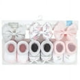 thumbnail image 2 of Hudson Baby Infant Girls Headband and Socks Giftset, Basic Pink Floral, One Size, 2 of 5