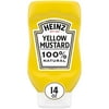 Heinz 100% Natural Yellow Mustard, 14 oz Bottle