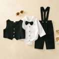 thumbnail image 6 of Ruiwill Newborn Boys Outfits Set Long Sleeve Tops And Pants Set Solid Color Boys Clothing Sets Fall Winter, 6 of 7