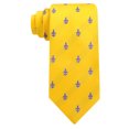 thumbnail image 3 of Scott Allan Collection Yellow Tie for Men | Standard Size 3.3" Adult Tie | Fleur De Lis Necktie, 3 of 5