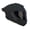 Matte Black, variant on EDGE Shanghai Quartz Blue/Yellow - Full Face Motorcycle Helmet, DOT/ECE, Size XL