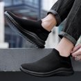 thumbnail image 2 of Men's Jogging Shoes Lightweight Laceless Tennis Shoes Breathable Non-S𝗅ip Knit Sneakers Wide Width Casual Workout Shoes Comfortable S𝗅ip On Sport Shoes, 2 of 9