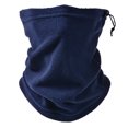 thumbnail image 3 of YAOBAMM Drawstring Neck Gaiter Winter Multifunctional All in 1 Fleece Neck Gaiter Solid Color Drawstring Face Guard Thick Cycling Headwear Running Sport, 3 of 7