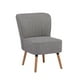 thumbnail image 1 of Sillón Individual Relan Olena Acolchado Tapizado Color Gris, 1 of 9