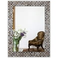 thumbnail image 2 of Chloe Lighting  32 in. Reflection Vertical & Horizontal Hanging Seashell Rectangle Framed Wall Mirror, 2 of 9