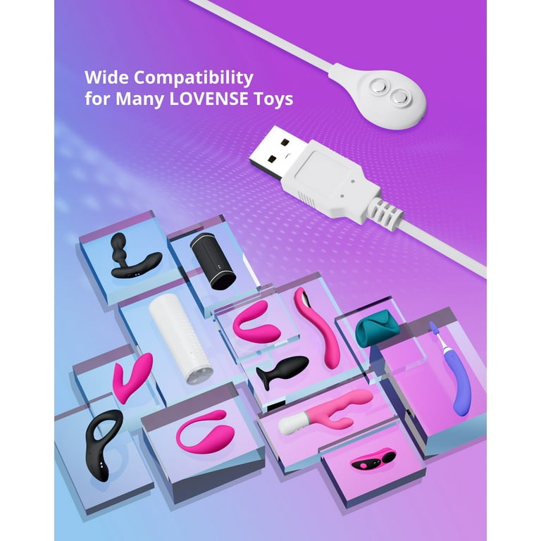 Lovense Magnetic USB DC Charger, Replacement Charging Cable for Lush 3,  Ferri, Max 2, Nora, Osci 2, Mission