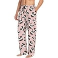 thumbnail image 3 of Mens Pajama Pants - Soft Sleep & Lounge Pants for Men, Donut panda Cuteness Casual PJ Bottoms Pants with Pockets, 3 of 5