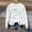 White, variant on Herrnalise Women's St. Patrick's Day Clover Printed Tops Irish Shamrock Sweatshirt Long Sleeve Slouchy Pullover Tops Gear up for greatness for less
