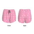 thumbnail image 3 of Daiia Snowflake pink backgrounds Pattern Women's 2 in 1 Running Shorts - Lightweight Athletic Workout Gym Yoga Shorts Liner with Phone Pockets-Medium, 3 of 7