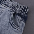 thumbnail image 4 of Toddler Girls Outfits Kids Off Shoulder T Shirt Tops Hole Denim Jeans Long Pants Headwear 3Pcs Set Clothes for Girls Size 4-5T, 4 of 9