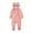 Pink, variant on ZZwxWA Newborn Baby Snowsuit Fleece Lined Onesie Outfits Warm Hooded Romper for Infant Baby Fleece Jumpsuit Onesie Girls Hoodie Warm Clothing Toddler Snowsuits Coat
