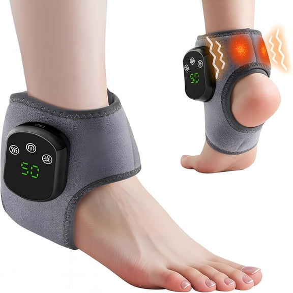 XIRQI Foot Massager for Neuropathy,Triple Method Massager,Ankle Massager for Circulation and Pain Relief,Foot Massager for Plantar Fasciitis with Heat & Vibration,Smart Timer,Touch Screen (1Pcs)