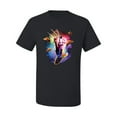 thumbnail image 2 of Wild Bobby, Cosmic Trippy Cat Riding Llamacorn in Space, Animal Lover, Men Graphic Tees, Black, Small, 2 of 3