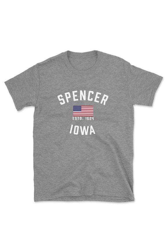 Spencer Iowa Patriot Men's Cotton T-Shirt