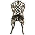 thumbnail image 5 of Oakland Living Rose Outdoor Patio Garden Aluminum 3 Piece Bistro Set in Bronze, 5 of 5