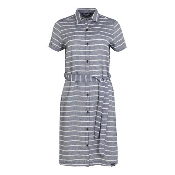 Regatta Womens Rema Striped Shirt Dress