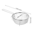 thumbnail image 2 of OULII 1Set Round Frying Basket with Folding Handle for Restaurants 12.6x7.9x3.3in, 2 of 8