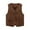 Brown, variant on Kids Boys Denim Jacket Western Cowboy Fringe Top Vest 60s 70s Hippie Boho Sleeveless Outwear for Halloween Kids Fall Jacket 5-6 Years