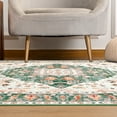 thumbnail image 4 of Noahas Vintage Area Rug Modern Bohemian Rug, Green, 6' x 9', 4 of 6