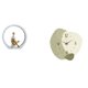 thumbnail image 1 of Figura de niña silenciosa, reloj de pared, estatua de mujer, centro de mesa, dormitorio, regalo para lectores, estantería, escultura abstracta de gran, 1 of 8