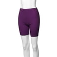 thumbnail image 5 of TheLovely Womens & Plus Basic Solid Cotton Mid Thigh High Rise Biker Bermuda Shorts, 5 of 5