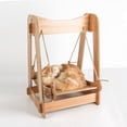 thumbnail image 4 of Pet Swing Hammock Swing Bed Comfortable Summer Detachable Wooden Cradle Hammock, 4 of 8